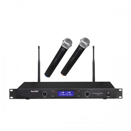 HTDZ HT-580 UHF Wireless Microphone System — 1 Hand + 1 Tie or 2 Hand