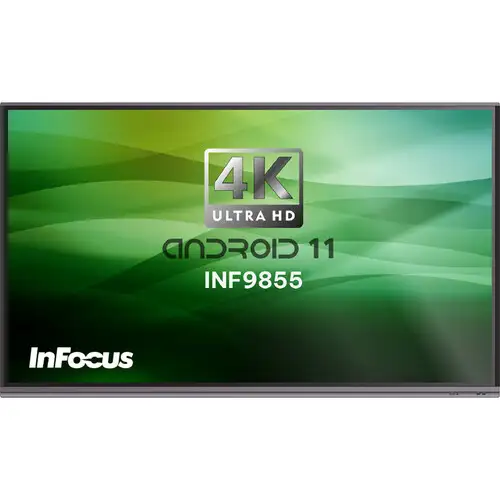 InFocus INF9855 4K Interactive Touch Display — 98", Inbuilt Camera