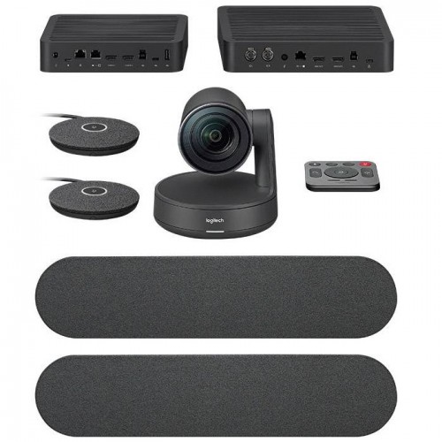 Logitech Rally Plus Video Conferencing Set — 8 Pcs Set, 24 Feet Audio Coverage