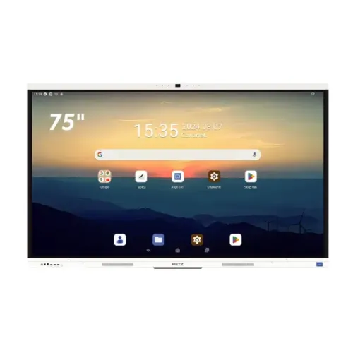 METZ 75SG1 S Series Interactive Flat Panel Display — 75" 4K, AI Camera