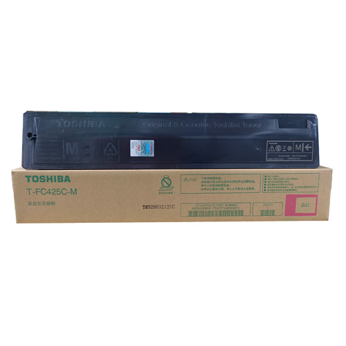 Toshiba T-FC425C-M Original Toner — Magenta, Bundle With Full Set