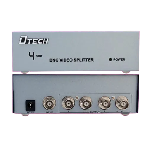 Dtech DT-7104 BNC Splitter — 4 Port
