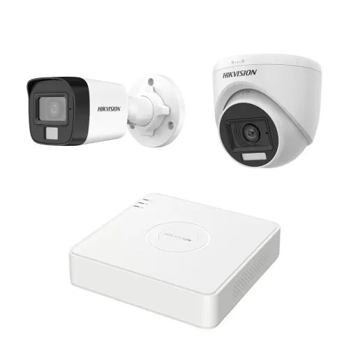 Hikvision Security CC Camera Package — 2 Unit, 1080P, Night Vision