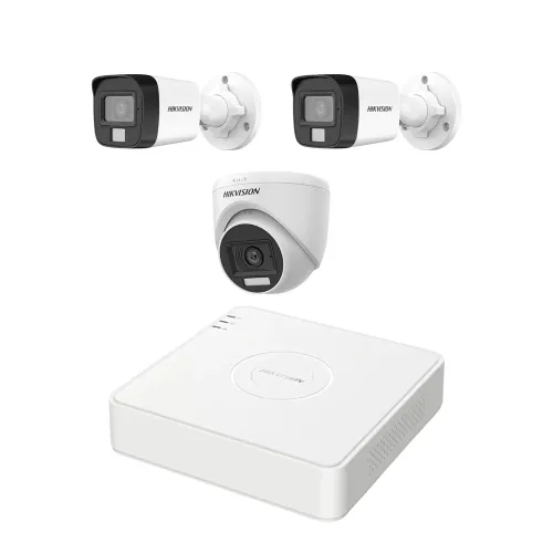 Hikvision Security CC Camera Package — 3 Units, 1080P, Night Vision