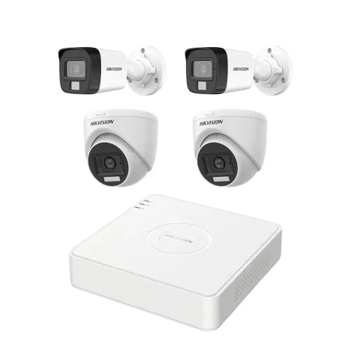 Hikvision Security CC Camera Package — 4 Units, 1080P, Night Vision