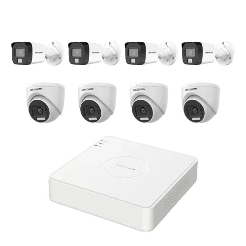Hikvision Security CC Camera Package — 8 Units, 1080P, Night Vision