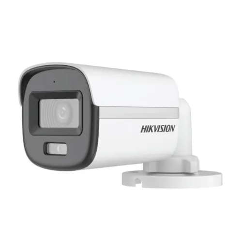 Hikvision DS-2CE10DF0T-LFS Mini Bullet CC Camera — 2MP, Smart Hybrid Light, ColorVu, Fixed
