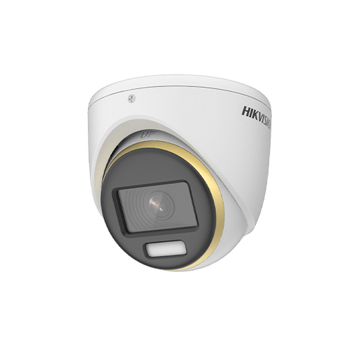Hikvision DS-2CE72DF3T-MFS Audio Fixed Turret Camera — 2MP, ColorVu