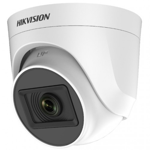 Hikvision DS-2CE76H0T-ITPFS Indoor Fixed Turret Camera — 5MP, Audio