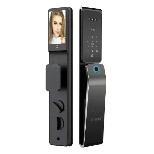 SmartX SX-Z2Pro Smart Door Lock with Camera & Display — 3D Face Recognition