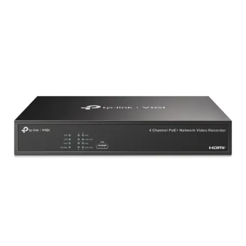 TP-Link VIGI NVR1004H-4P Network Video Recorder (NVR) — 4 Channel, PoE+