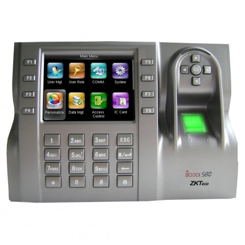 ZKTeco iClock 580 Time Attendance and Access Control Terminal — Fingerprint
