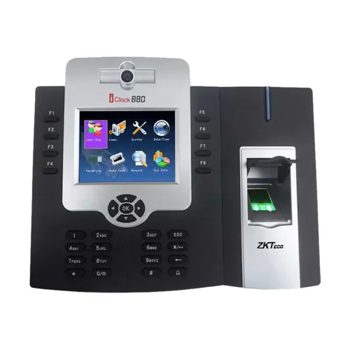 ZKTeco iClock880 WiFi Time Attendance and Access Control Terminal — Fingerprint