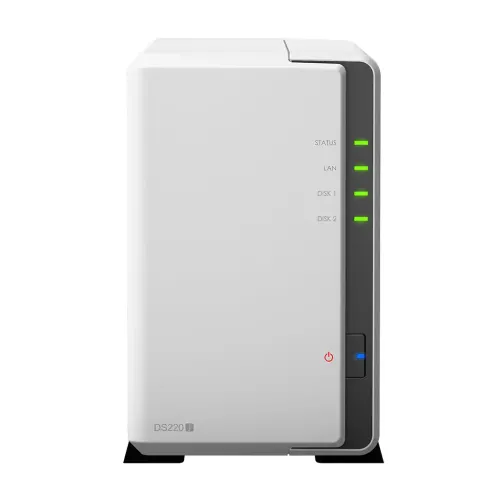 Synology DiskStation DS220J NAS Enclosure — 2-Bay