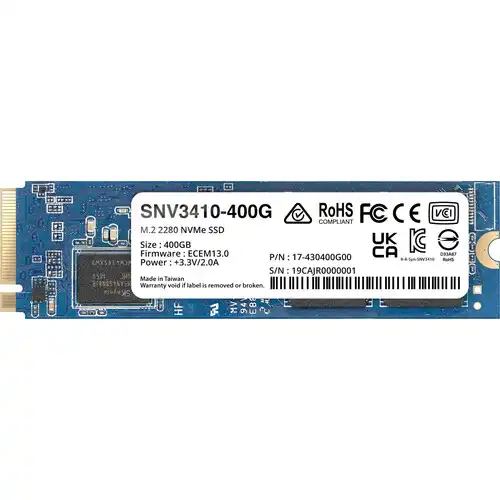 Synology SNV3410 M.2 2280 NVMe PCIe SSD — 400GB