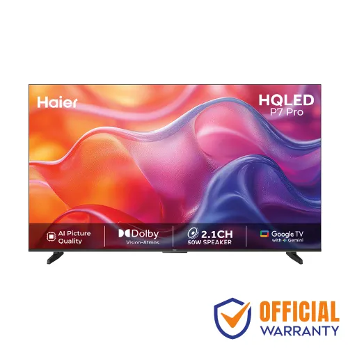 Haier 65P7 PRO HQLED Smart Google TV — 65", 4K