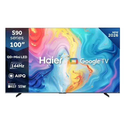 Haier H100S90FUX QD-Mini LED Smart Google TV — 100", 4K UHD