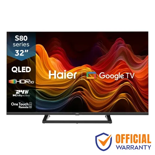 Haier H32S80GFX QLED Android Google TV — 32" FHD