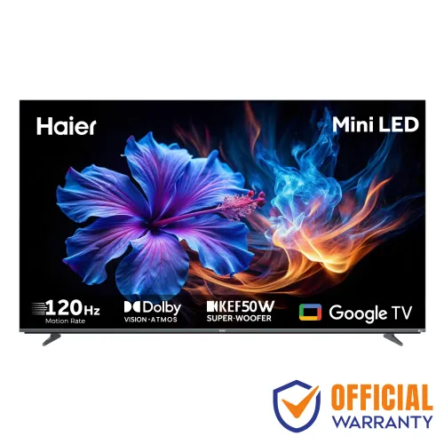 Haier H75M80FUX Mini LED Smart Google TV — 75", 4K